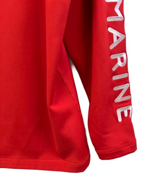 muta MARINE（ムータマリン）muta MARINE (ムータマリン) ストレッチ プルオーバーパーカー レッド サイズ:Mの古着・服飾アイテム