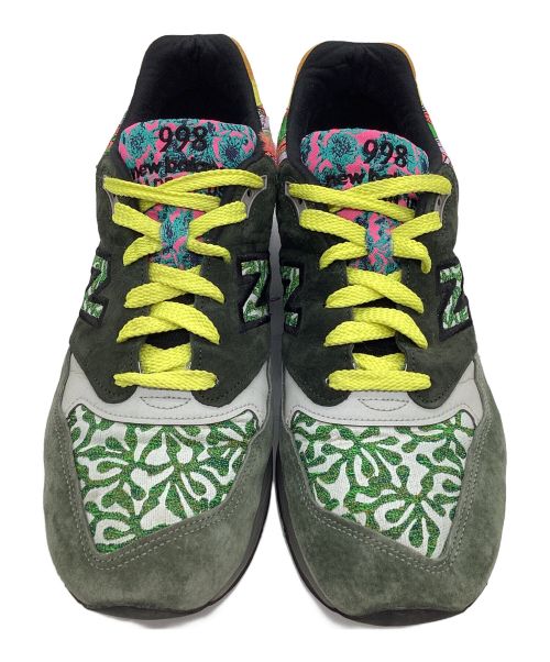 NEW BALANCE（ニューバランス）NEW BALANCE (ニューバランス) ローカットスニーカー グリーン×ブラウン サイズ:11の古着・服飾アイテム