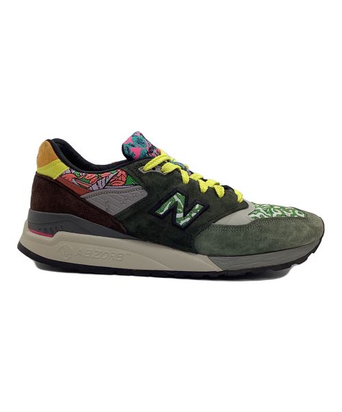 NEW BALANCE（ニューバランス）NEW BALANCE (ニューバランス) ローカットスニーカー グリーン×ブラウン サイズ:11の古着・服飾アイテム