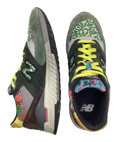 NEW BALANCE（ニューバランス）NEW BALANCE (ニューバランス) ローカットスニーカー グリーン×ブラウン サイズ:11の古着・服飾アイテム