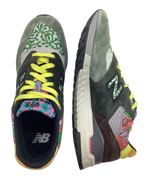 NEW BALANCE（ニューバランス）NEW BALANCE (ニューバランス) ローカットスニーカー グリーン×ブラウン サイズ:11の古着・服飾アイテム