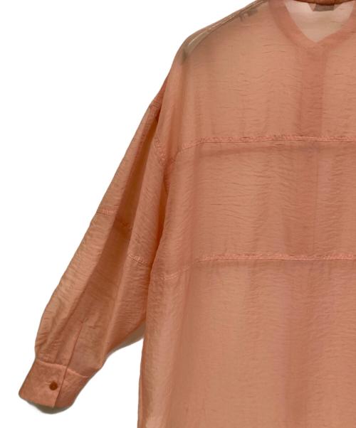 CLANE（クラネ）CLANE (クラネ) リングシアーシャツ ピンク サイズ:1の古着・服飾アイテム