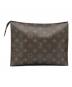 LOUIS VUITTON (ルイ ヴィトン) LOUIS VUITTON ポッシュトワレット26  ブラウン：30000円
