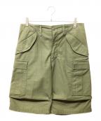 US ARMYユーエスアーミー）の古着「ハーフカーゴパンツ」｜カーキ