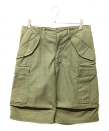 US ARMY（ユーエスアーミー）の古着「ハーフカーゴパンツ」｜カーキ