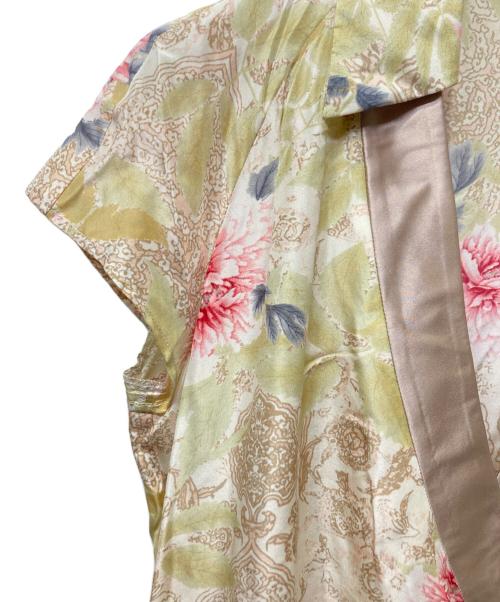KENZO（ケンゾー）KENZO (ケンゾー) シルクシャツワンピース グリーン サイズ:40の古着・服飾アイテム