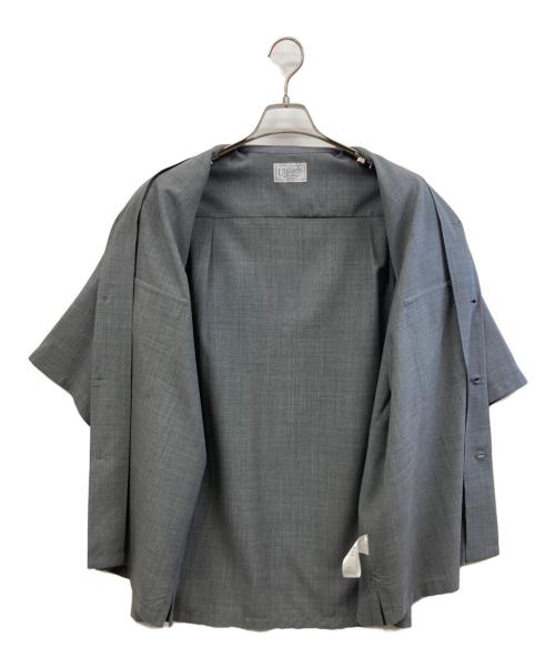 Unlikely（アンライクリー）Unlikely (アンライクリー) 半袖スポーツオープンカラーシャツ ライトグレー サイズ:Lの古着・服飾アイテム