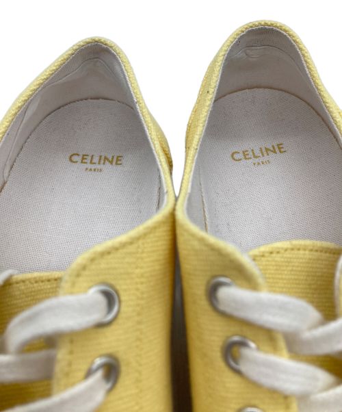 CELINE（セリーヌ）CELINE (セリーヌ) キャンバスシューズ イエロー サイズ:37の古着・服飾アイテム