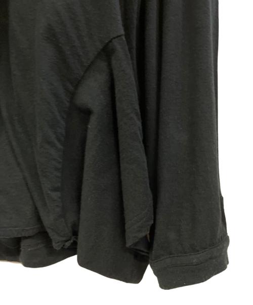 UNDERCOVER（アンダーカバー）UNDERCOVER (アンダーカバー) TEEカスタム衿ドレープ ブラック サイズ:Lの古着・服飾アイテム
