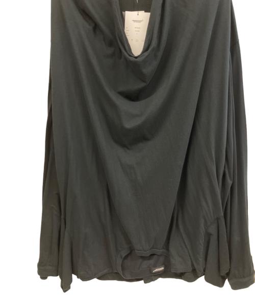 UNDERCOVER（アンダーカバー）UNDERCOVER (アンダーカバー) TEEカスタム衿ドレープ ブラック サイズ:Lの古着・服飾アイテム