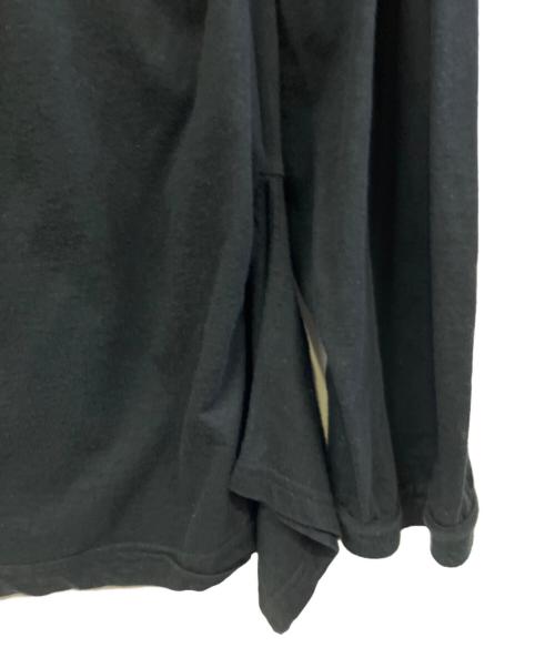 UNDERCOVER（アンダーカバー）UNDERCOVER (アンダーカバー) TEEカスタム衿ドレープ ブラック サイズ:Lの古着・服飾アイテム