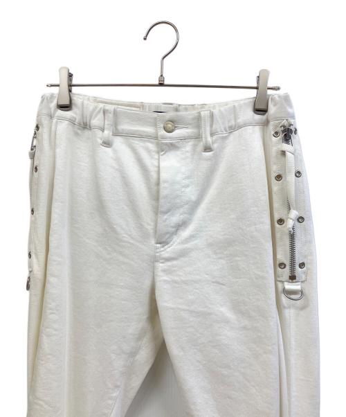 UNDERCOVER（アンダーカバー）UNDERCOVER (アンダーカバー) オープンニースリムパンツ ホワイト サイズ:5の古着・服飾アイテム