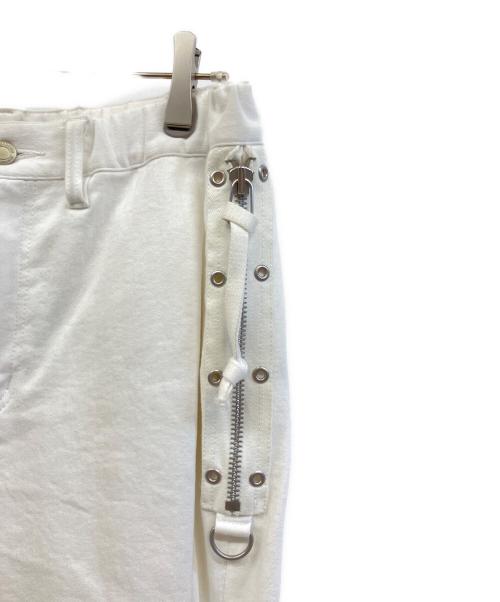 UNDERCOVER（アンダーカバー）UNDERCOVER (アンダーカバー) オープンニースリムパンツ ホワイト サイズ:5の古着・服飾アイテム