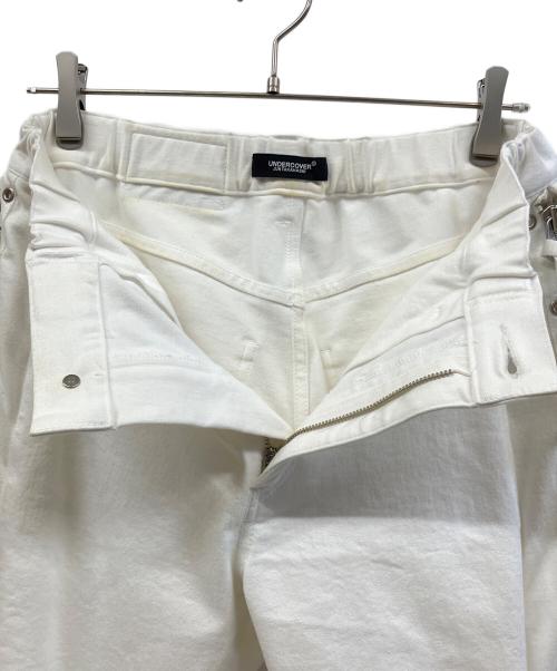 UNDERCOVER（アンダーカバー）UNDERCOVER (アンダーカバー) オープンニースリムパンツ ホワイト サイズ:5の古着・服飾アイテム