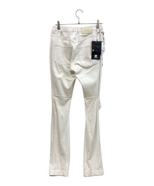 UNDERCOVER（アンダーカバー）UNDERCOVER (アンダーカバー) オープンニースリムパンツ ホワイト サイズ:5の古着・服飾アイテム