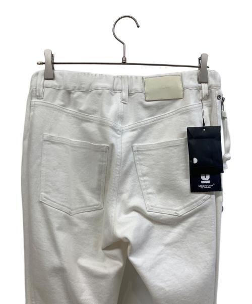 UNDERCOVER（アンダーカバー）UNDERCOVER (アンダーカバー) オープンニースリムパンツ ホワイト サイズ:5の古着・服飾アイテム