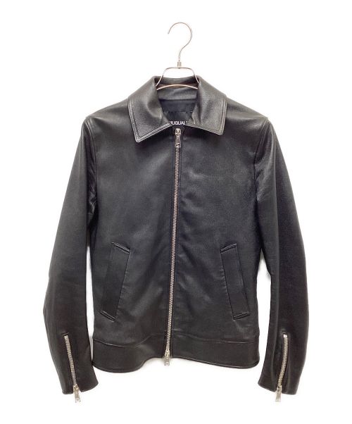 1piu1uguale3（ウノピュウノウグァーレトレ）1piu1uguale3 (ウノ ピゥ ウノ ウグァーレ トレ) シングルライダースジャケット ブラック サイズ:IVの古着・服飾アイテム