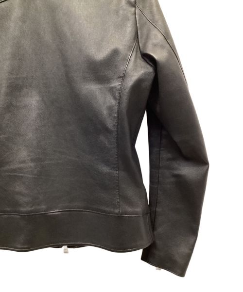 1piu1uguale3（ウノピュウノウグァーレトレ）1piu1uguale3 (ウノ ピゥ ウノ ウグァーレ トレ) シングルライダースジャケット ブラック サイズ:IVの古着・服飾アイテム