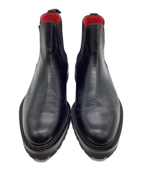 W.H（ダブルエイチ）W.H (ダブルエイチ) サイドゴアブーツ ブラック サイズ:8の古着・服飾アイテム