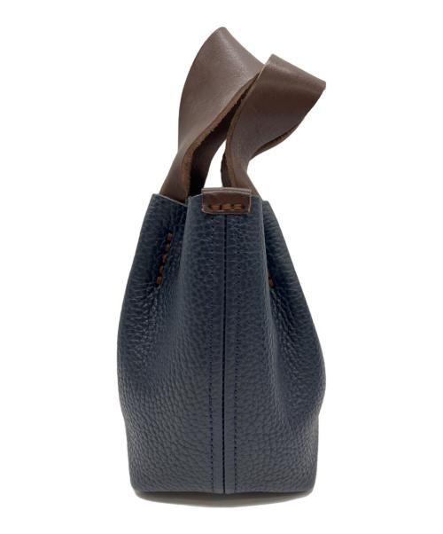 HENDER SCHEME（エンダースキーマ）Hender Scheme (エンダースキーマ) Piano bag ネイビー×ブラウンの古着・服飾アイテム