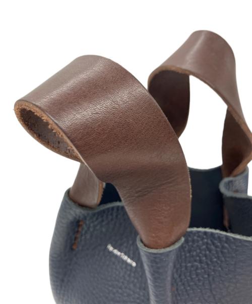 HENDER SCHEME（エンダースキーマ）Hender Scheme (エンダースキーマ) Piano bag ネイビー×ブラウンの古着・服飾アイテム
