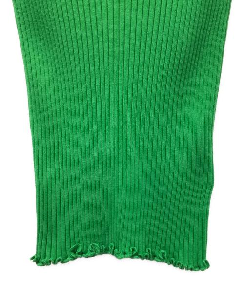 BOTTEGA VENETA（ボッテガベネタ）BOTTEGA VENETA (ボッテガベネタ) ニットポロシャツ グリーン サイズ:Ｓの古着・服飾アイテム