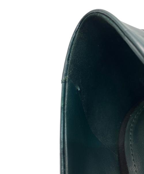 Salvatore Ferragamo（サルヴァトーレ フェラガモ）Salvatore Ferragamo (サルヴァトーレ フェラガモ) デザインヒールパンプス ネイビー サイズ:25.5cmの古着・服飾アイテム