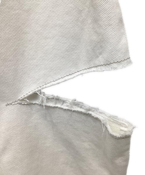Maison Margiela（メゾンマルジェラ）Maison Margiela (メゾンマルジェラ) デニムジーンズ スラッシュディテール ホワイト サイズ:42の古着・服飾アイテム