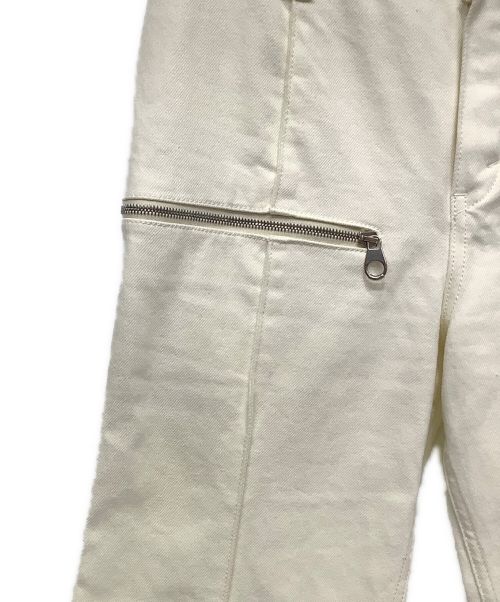 Chloe（クロエ）Chloe (クロエ) ワイドレッグデニムパンツ アイボリー サイズ:38の古着・服飾アイテム