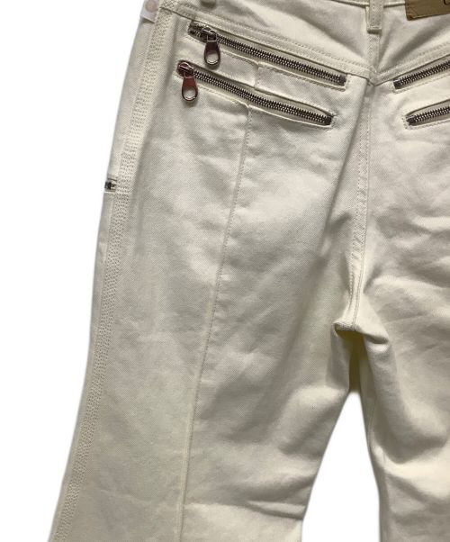 Chloe（クロエ）Chloe (クロエ) ワイドレッグデニムパンツ アイボリー サイズ:38の古着・服飾アイテム