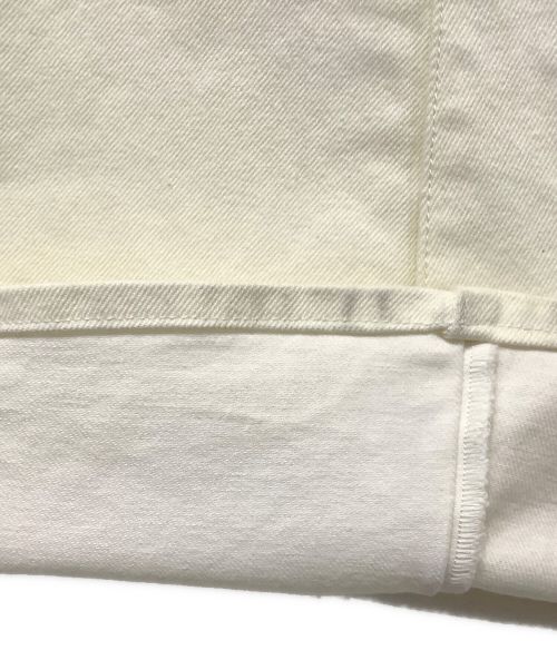 Chloe（クロエ）Chloe (クロエ) ワイドレッグデニムパンツ アイボリー サイズ:38の古着・服飾アイテム