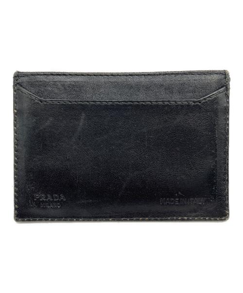 PRADA（プラダ）PRADA (プラダ) カードケース ブラックの古着・服飾アイテム