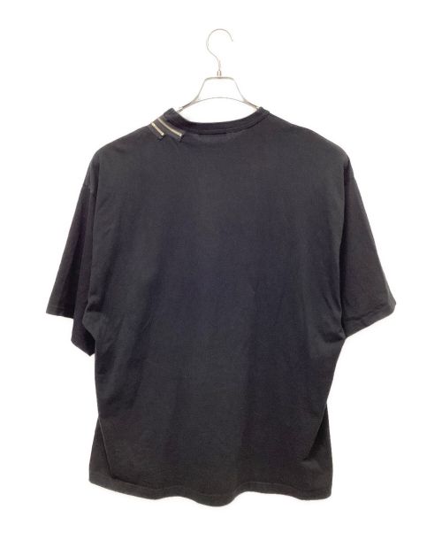 UNDERCOVER（アンダーカバー）UNDERCOVER (アンダーカバー) 衿2連ZIP半袖PKTEE ブラック サイズ:XLの古着・服飾アイテム