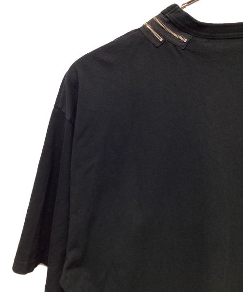 UNDERCOVER（アンダーカバー）UNDERCOVER (アンダーカバー) 衿2連ZIP半袖PKTEE ブラック サイズ:XLの古着・服飾アイテム