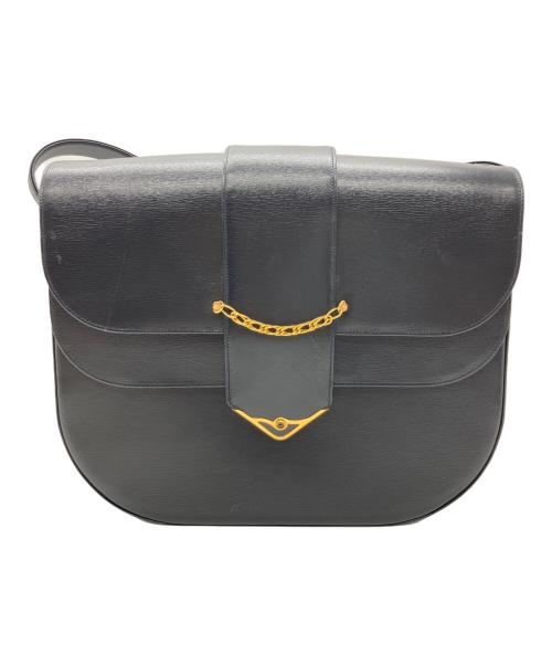 Cartier（カルティエ）Cartier (カルティエ) サファイアライン ショルダーバッグ ギャランティカード付 ダークネイビーの古着・服飾アイテム