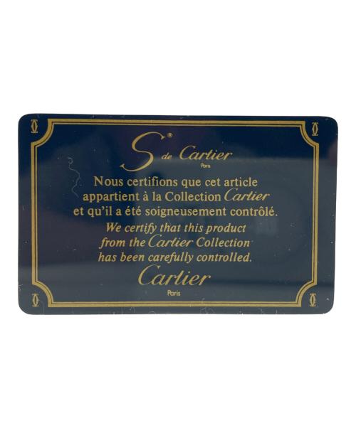 Cartier（カルティエ）Cartier (カルティエ) サファイアライン ショルダーバッグ ギャランティカード付 ダークネイビーの古着・服飾アイテム