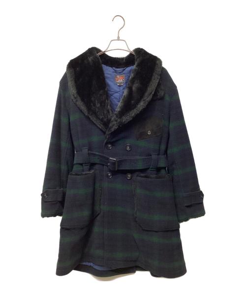 WOOLRICH（ウールリッチ）WOOLRICH (ウールリッチ) BEAMS (ビームス) コート ネイビー サイズ:Sの古着・服飾アイテム