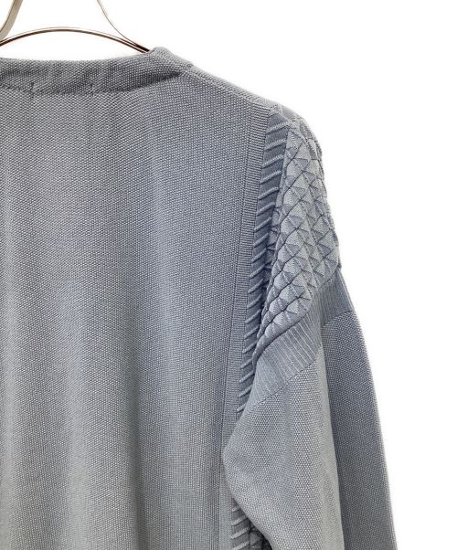 yashiki（ヤシキ）yashiki (ヤシキ) Unabara Cardigan ペールブルー サイズ:Mの古着・服飾アイテム