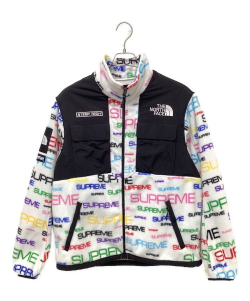 THE NORTH FACE（ザ ノース フェイス）THE NORTH FACE (ザ ノース フェイス) SUPREME (シュプリーム) フリースジャケット ホワイト×ブラック サイズ:Mの古着・服飾アイテム