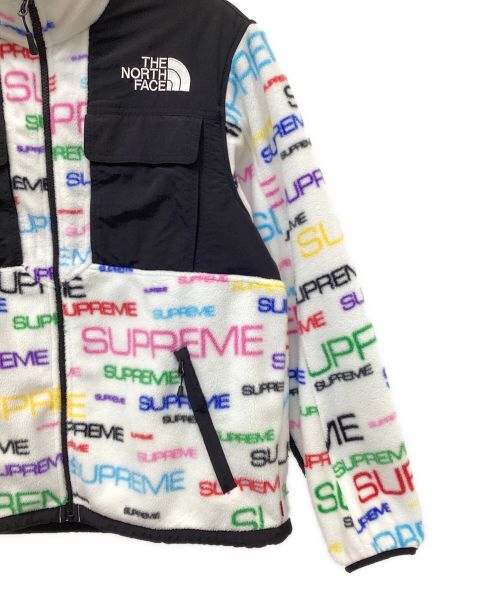 THE NORTH FACE（ザ ノース フェイス）THE NORTH FACE (ザ ノース フェイス) SUPREME (シュプリーム) フリースジャケット ホワイト×ブラック サイズ:Mの古着・服飾アイテム