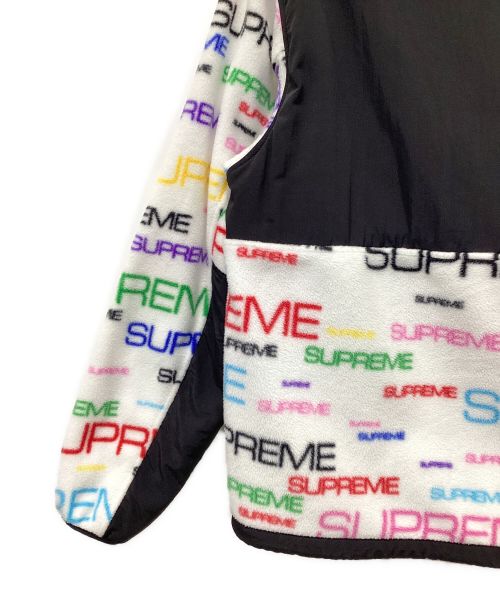 THE NORTH FACE（ザ ノース フェイス）THE NORTH FACE (ザ ノース フェイス) SUPREME (シュプリーム) フリースジャケット ホワイト×ブラック サイズ:Mの古着・服飾アイテム