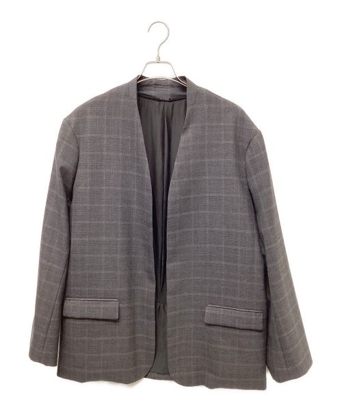 YOKE（ヨーク）YOKE (ヨーク) DETACHABLE COLLAR JACKET グレー サイズ:3の古着・服飾アイテム