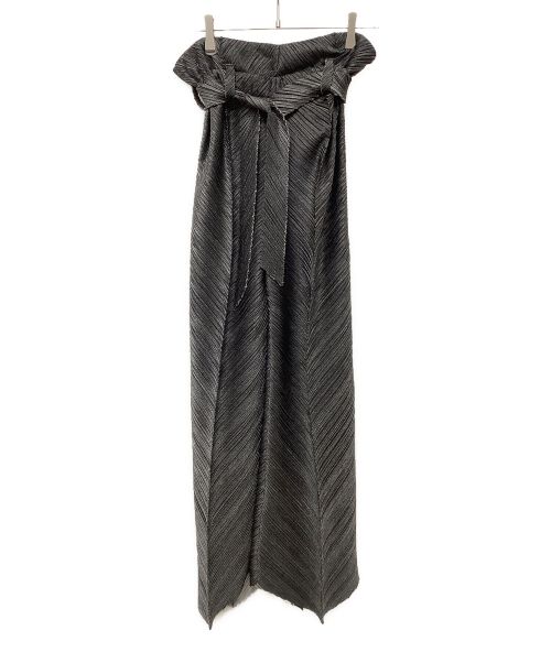 GIORGIO ARMANI（ジョルジョアルマーニ）GIORGIO ARMANI (ジョルジョアルマーニ) プリーツ加工ツイルセットアップ グレー サイズ:36/38 未使用品の古着・服飾アイテム