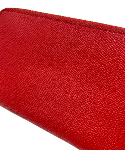 COACH（コーチ）COACH (コーチ) ラウンドファスナー財布 レッドの古着・服飾アイテム