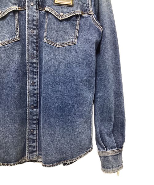 DOLCE & GABBANA（ドルチェ＆ガッバーナ）DOLCE & GABBANA (ドルチェ＆ガッバーナ) デニムジャケット インディゴ サイズ:41の古着・服飾アイテム