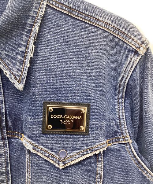DOLCE & GABBANA（ドルチェ＆ガッバーナ）DOLCE & GABBANA (ドルチェ＆ガッバーナ) デニムジャケット インディゴ サイズ:41の古着・服飾アイテム