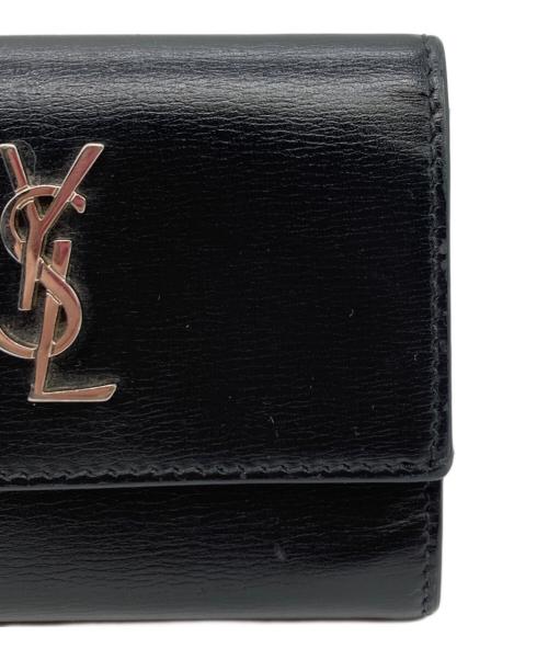 Saint Laurent Paris（サンローランパリ）Saint Laurent Paris (サンローランパリ) 3つ折り財布 ブラックの古着・服飾アイテム