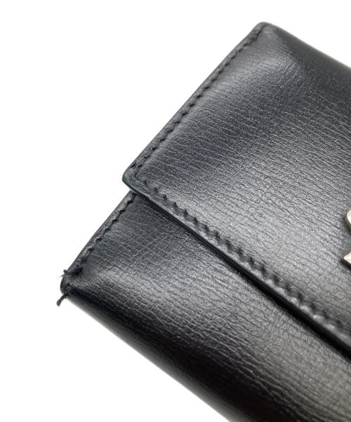 Saint Laurent Paris（サンローランパリ）Saint Laurent Paris (サンローランパリ) 3つ折り財布 ブラックの古着・服飾アイテム