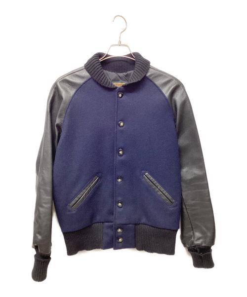 skookum（スクーカム）SKOOKUM (スクーカム) スタジャン ネイビー サイズ:36の古着・服飾アイテム