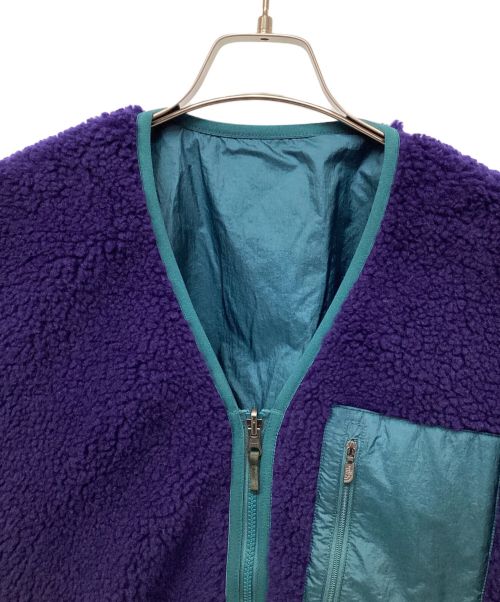 THE NORTH FACE（ザ ノース フェイス）THE NORTH FACE (ザ ノース フェイス) リバーシブルエクストリームパイルカーディガン パープル サイズ:Mの古着・服飾アイテム